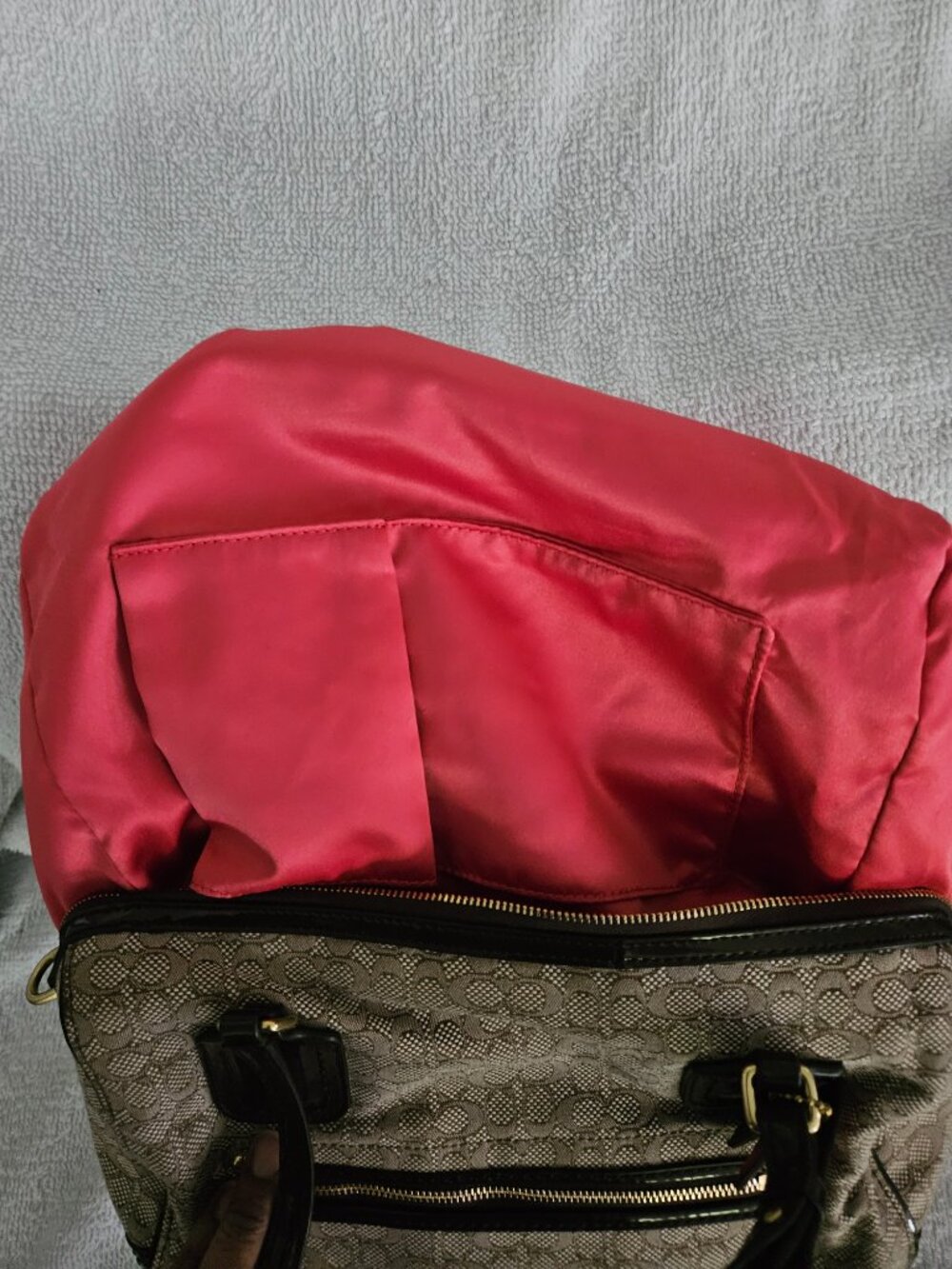 Coach Poppy Signature C Mini Oxford East/West Satchel - Picture 13 of 15